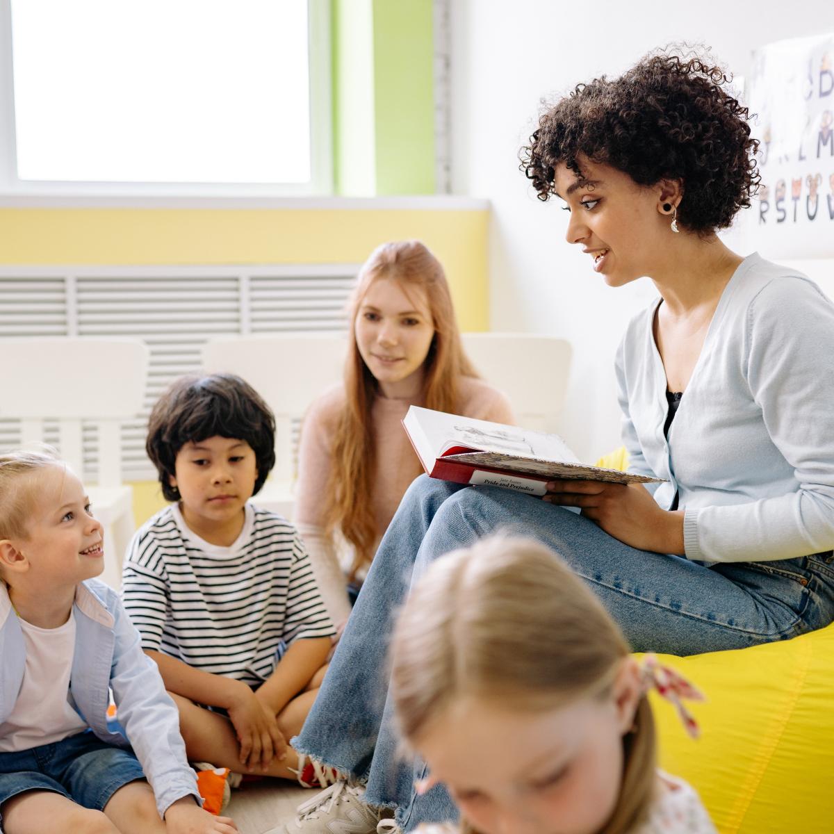 Teacher Reading to Students